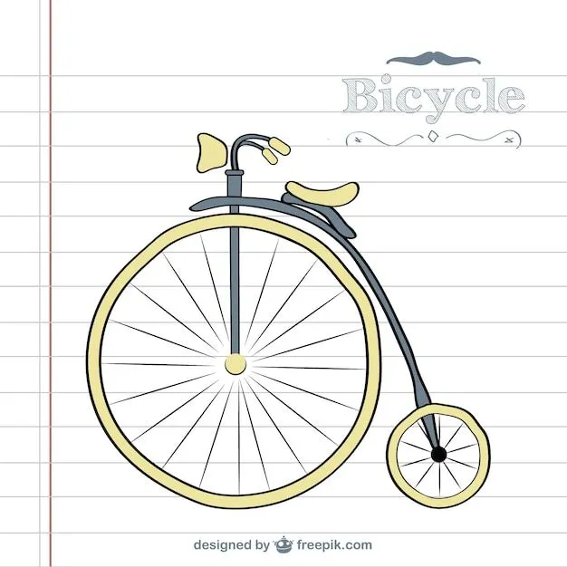 Dibujado a mano bicicleta en la pizarra | Descargar Vectores gratis