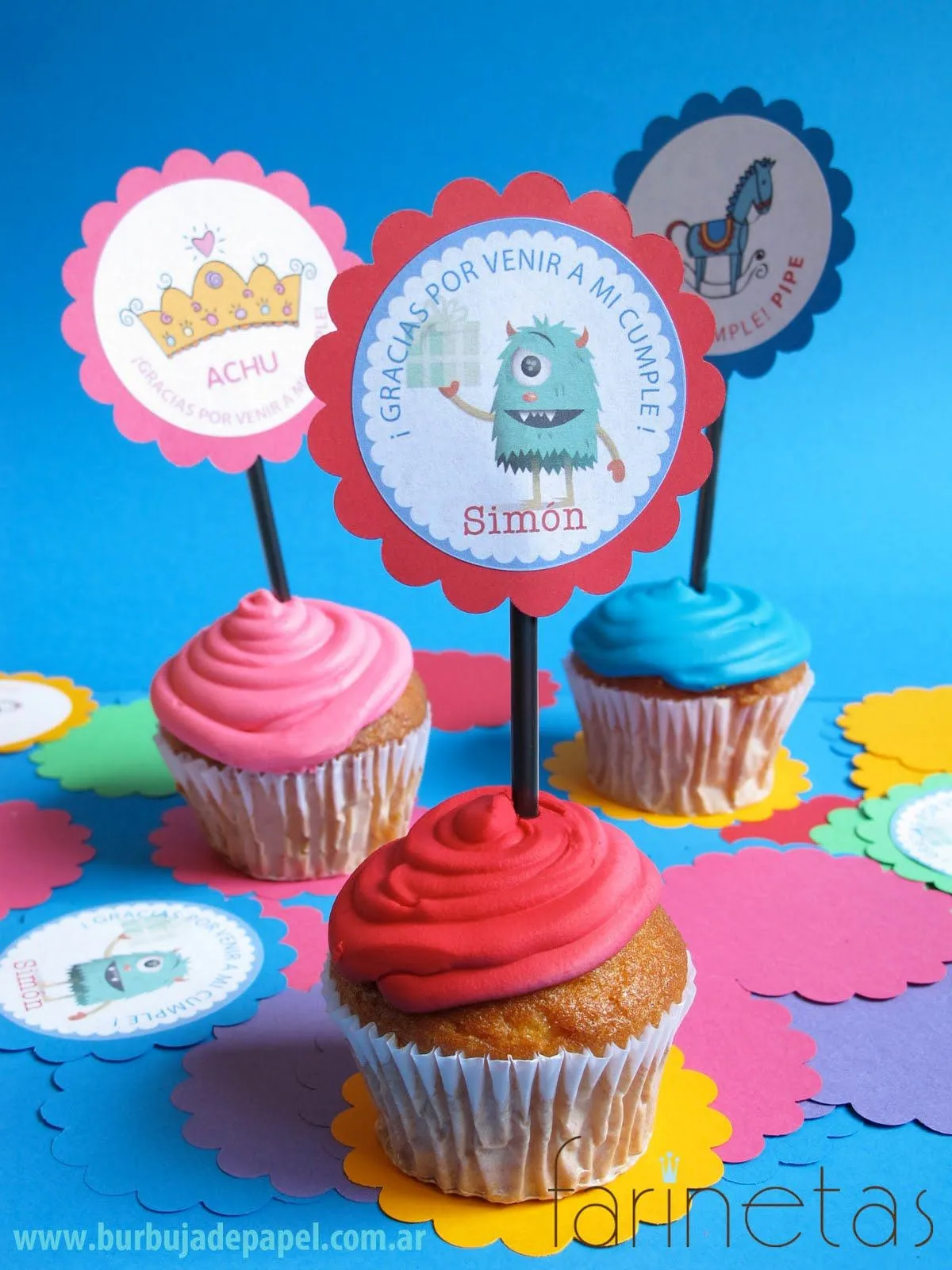 Bienvenidos a mi blog!: Toppers para cupcakes Bienvenidos a mi blog!: Toppers para cupcakes