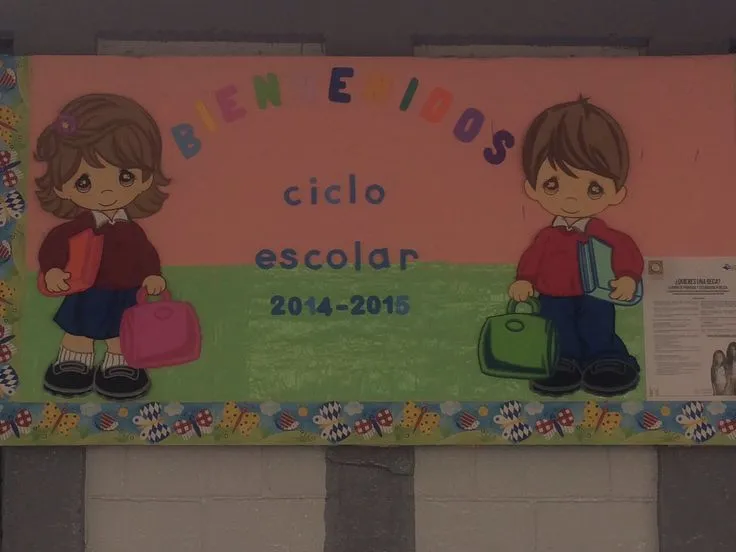 Bienvenidos a clases periódico mural | Escuela | Pinterest