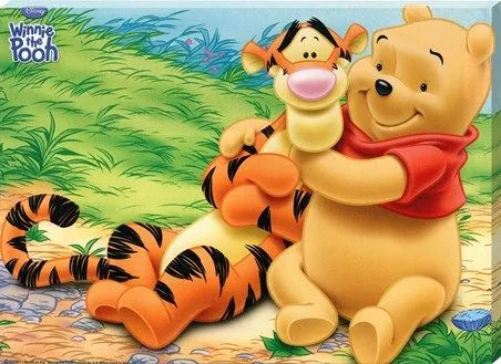 Big Hugs for Pooh and Tigger, Disney's Winnie the Pooh Canvas ...