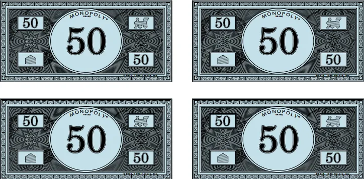 Un Billete de Monopoly de 50 | Game Night Party | Pinterest Un Billete de Monopoly de 50 | Game Night Party | Pinterest