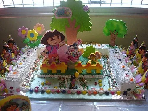 Bizcocho de cumpleaños de Dora - Imagui