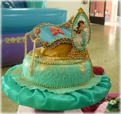 Bizcocho de la Princesa | Cumpleaños Princesa Jasmine | Pinterest