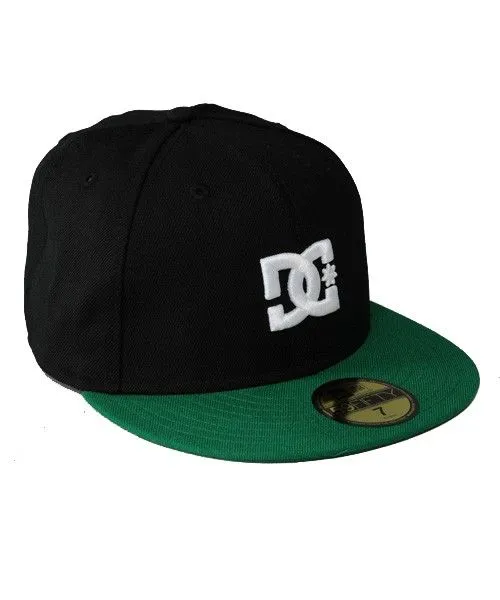 Black and green dc hat