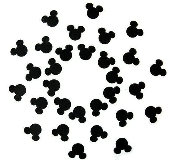 Black Mickey Mouse head die cut 30 pieces by TheCraftingPlace Black Mickey Mouse head die cut 30 pieces by TheCraftingPlace