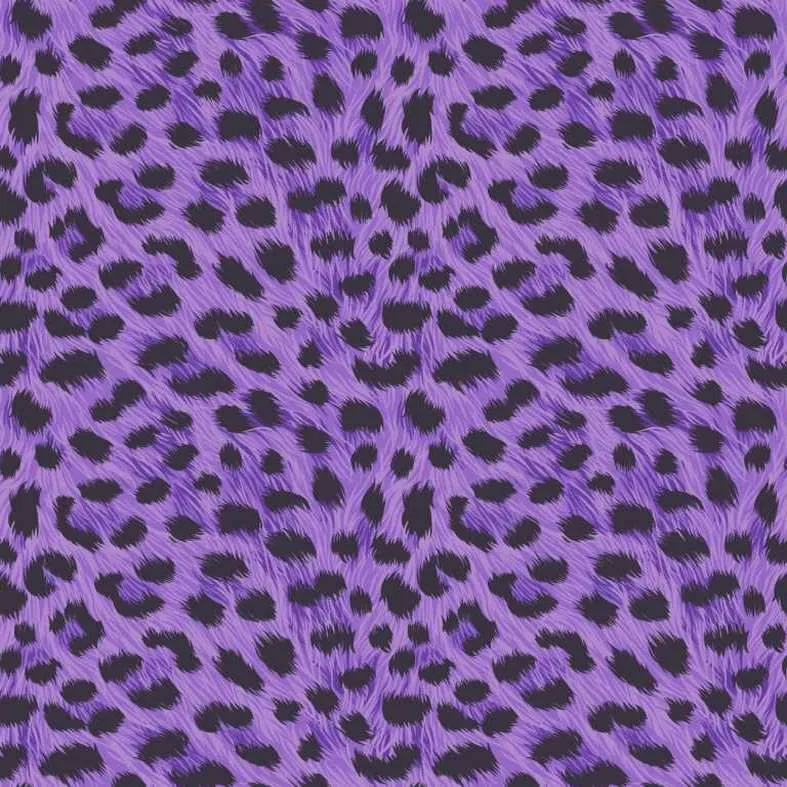 Black / Purple - FD30683 - Furs - Leopard Cheetah Animal Print ...
