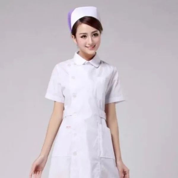 blanco enfermera uniforme de enfermera de protección-Uniformes de ...