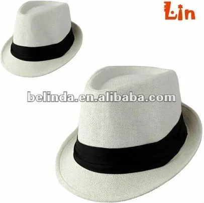 Blanco fedora sombreros para hombre-Otros Sombreros y Gorras ...