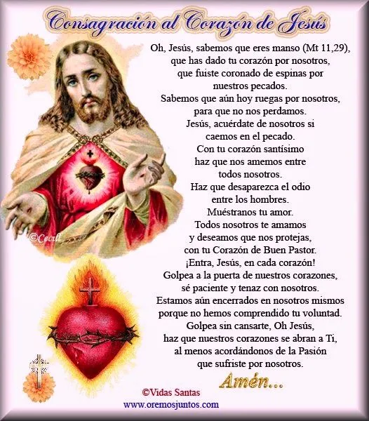 BLOG CATÓLICO GOTITAS ESPIRITUALES: SAGRADO CORAZON DE JESUS ...
