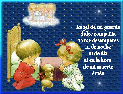 Oracion angelito de mi guarda para niños - Imagui