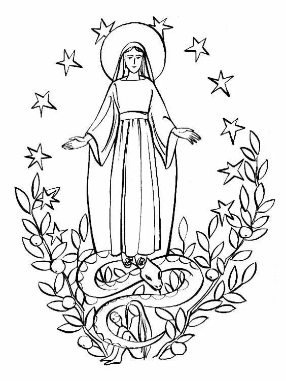 Imágenes de la Virgen de la paz para colorear - Imagui