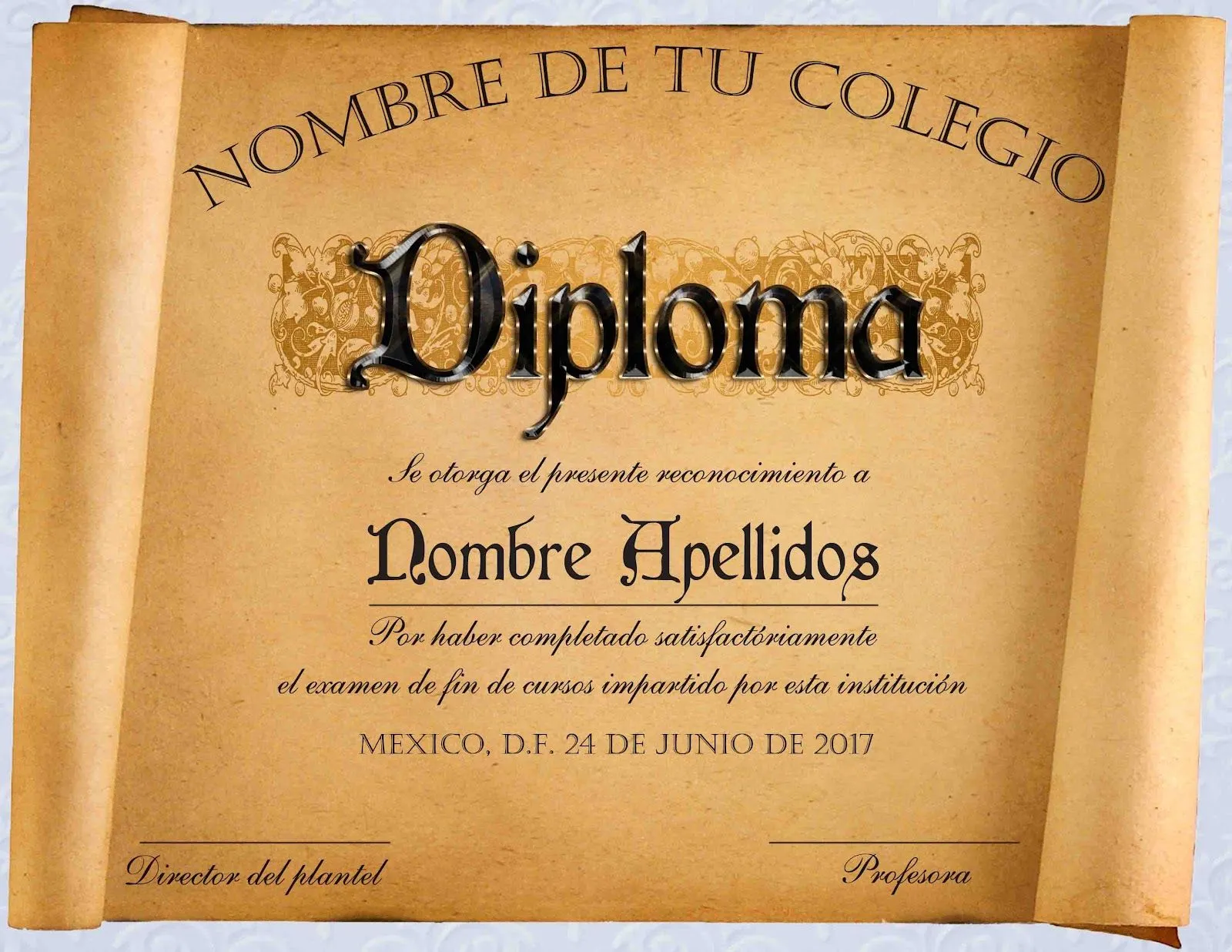 El blog del diseñador gráfico***: Diplomas de reconocimiento en .