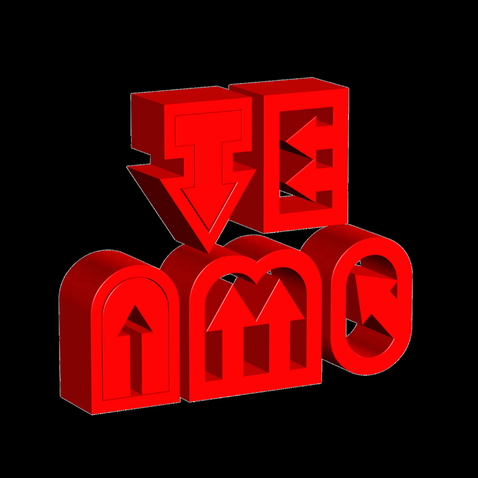 Texto "Te Amo" en 3D - **El blog del diseñador descargar Texto "Te Amo" en 3D - **El blog del diseñador descargar