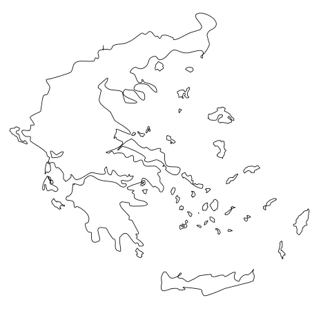 Blog de Geografia: Mapa da Grécia para colorir