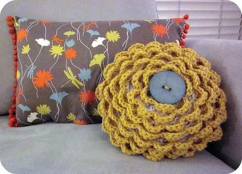 Blog de Goanna: Cojines Redondos de Crochet
