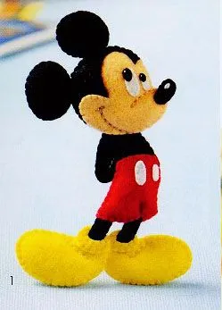 Blog de Goanna: Molde con tutorial de Mickey Mouse en Fieltro Blog de Goanna: Molde con tutorial de Mickey Mouse en Fieltro