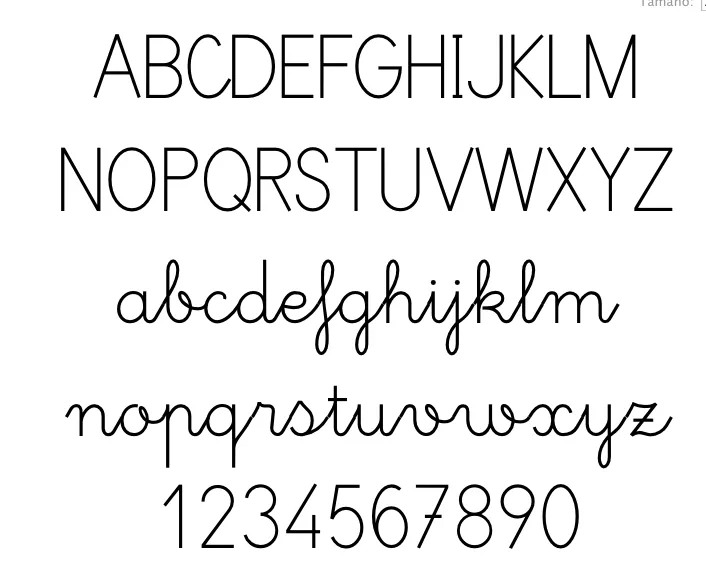 Fuentes de letras abecedario cursiva - Imagui