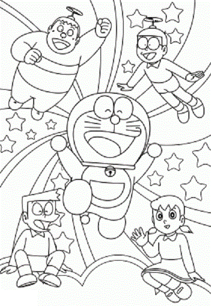 Blog de los niños: Doraemon para colorear