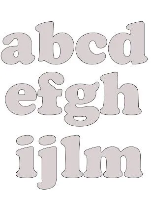 Blogg da Mirian: Mais moldes de letras do alfabeto com passo a passo
