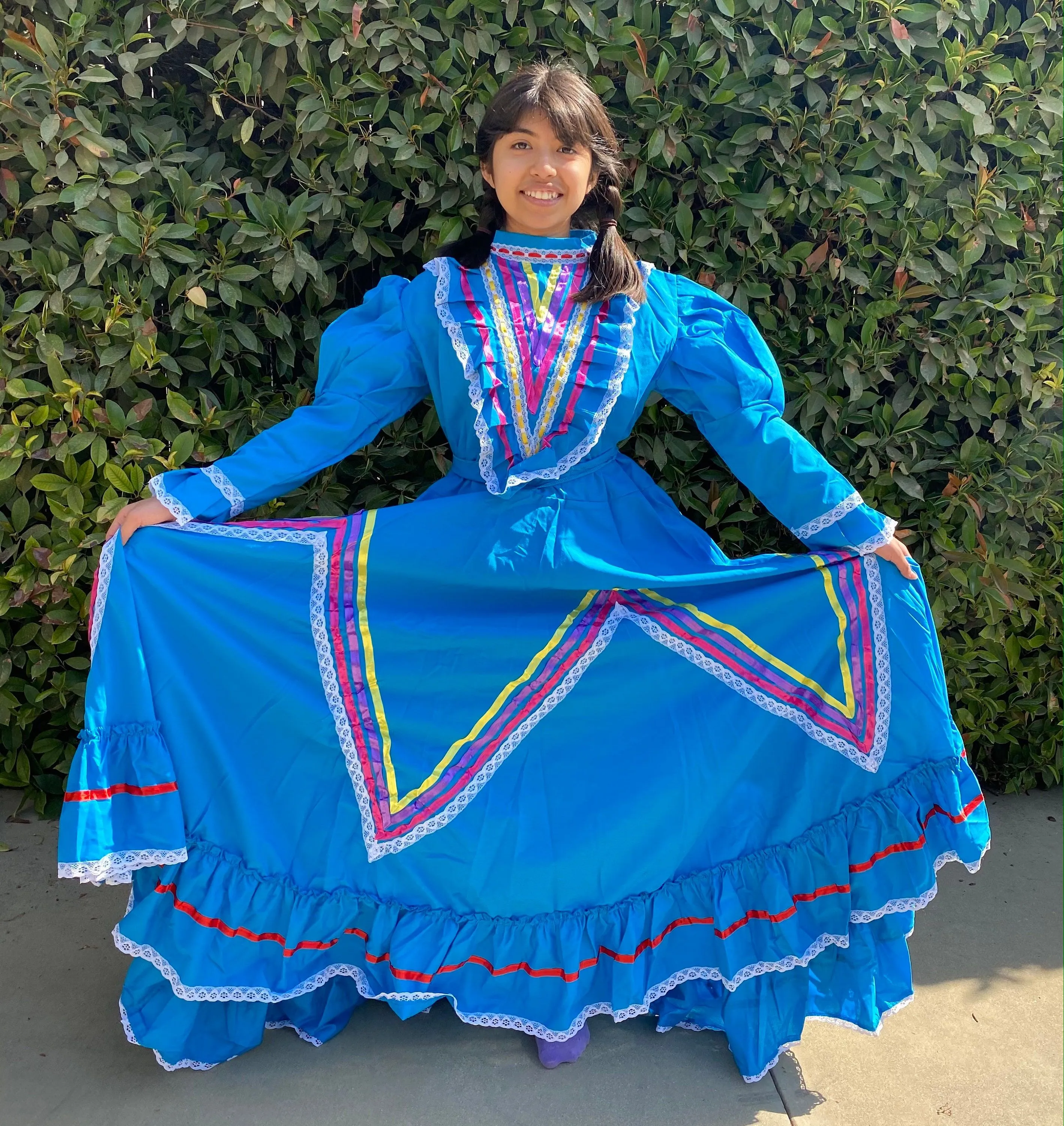 Blue Jalisco Dress/ Pink Jalisco Dress / Vestido de Jalisco - Etsy México