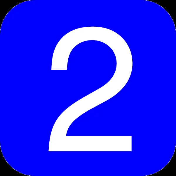 Blue, Rounded, Square With Number 2 clip art - vector clip art ... Blue, Rounded, Square With Number 2 clip art - vector clip art ...
