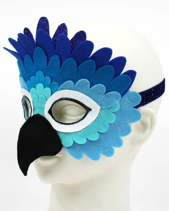 Bluebird Mask- Children's Costume | Como hacer mascaras, Traje de ...