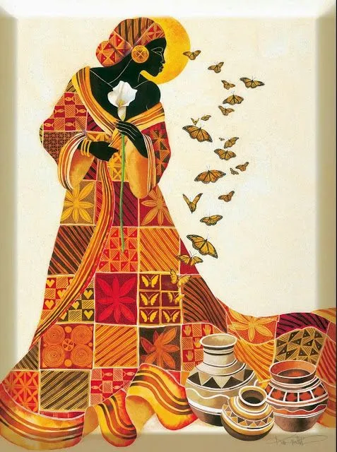 BlueDanube] Pinturas al Óleo de Mujeres Africanas, Arte Decorat ...