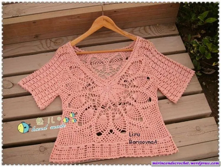 Blusas tejidas para niñas en crochet - Imagui