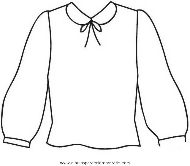 Dibujos de blusas para colorear - Imagui
