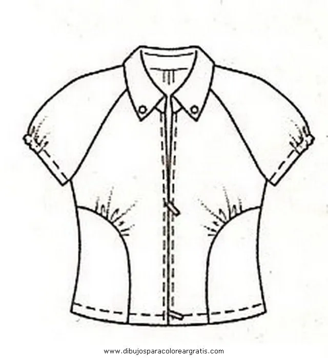 Dibujos de blusas de mujer para colorear - Imagui