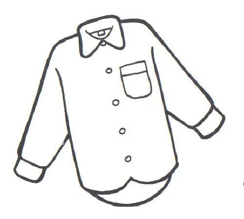 Figura de niño con camisa pantalon para colorea - Imagui