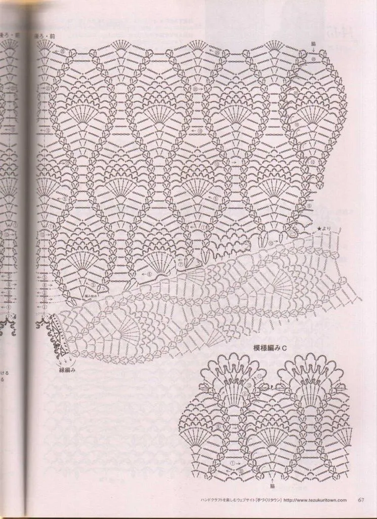 Blusa con diseño de piñas | Mi Rincon de Crochet