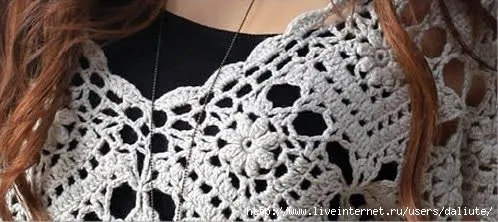 Blusa con motivos cuadrados | Mi Rincon de Crochet