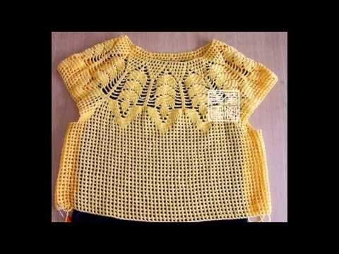 blusa tejida de gentitobebe - YouTube