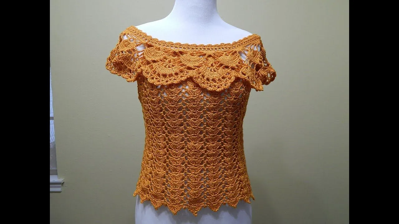 Blusa Tejida para Verano Crochet parte 1 de 2 - YouTube