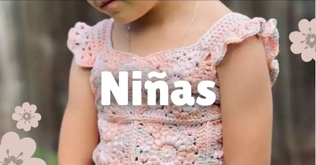 Las 5 BLUSAS DE NIÑA A CROCHET más tiernas que verás hoy, todas con  tutorial 