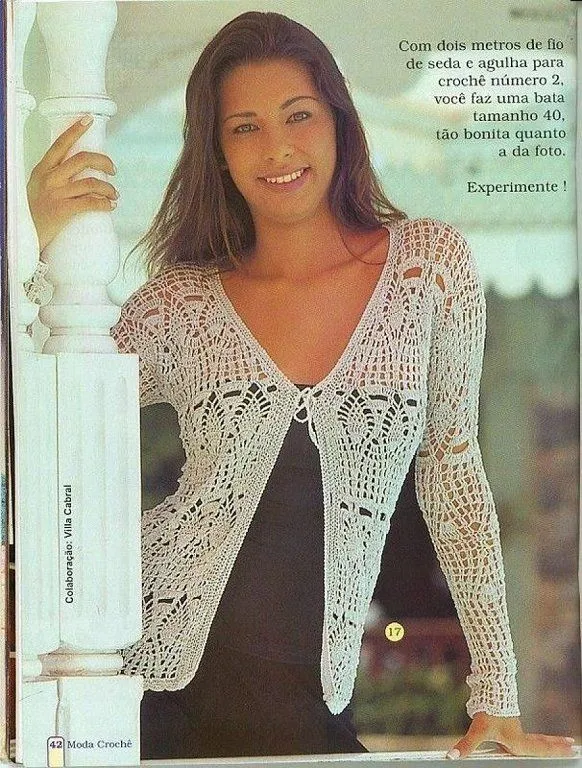 Tendencia en blusas tejidas en crochet con patrones - Imagui
