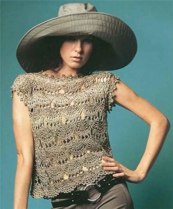 blusas tejidas con patrones on Pinterest | Patrones, Crochet Tops ...