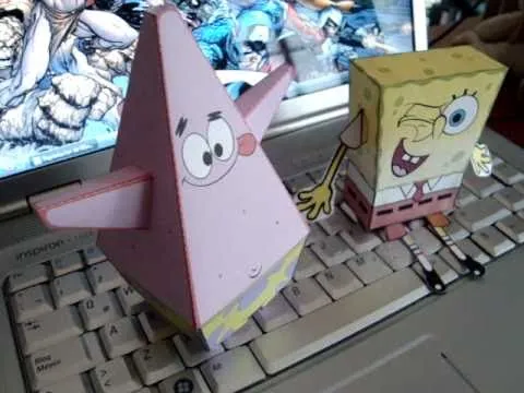 Bob Esponja y Patricio Papercraft - YouTube Bob Esponja y Patricio Papercraft - YouTube