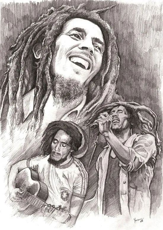 Bob Marley Artists Tributes | Concept Dezain