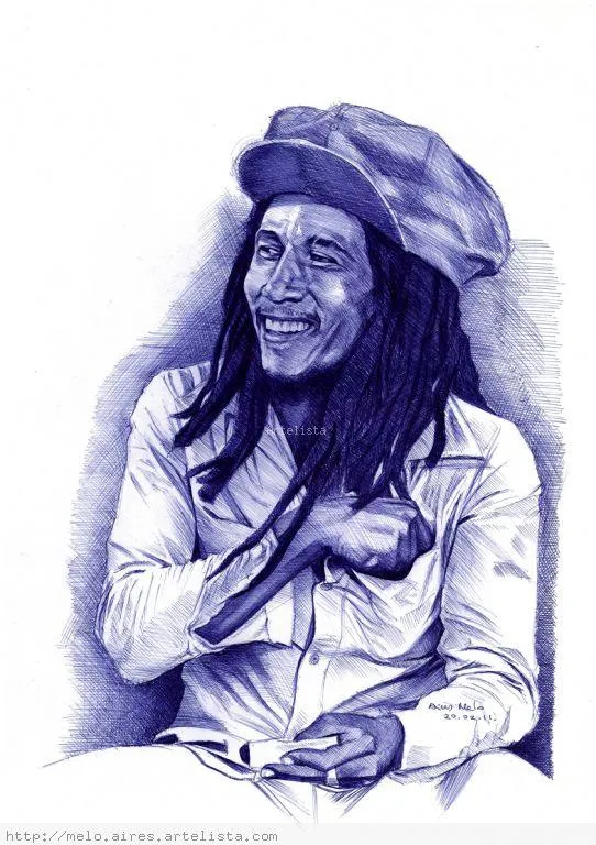 Bob Marley smile Aires Bmak Melo - Artelista.com