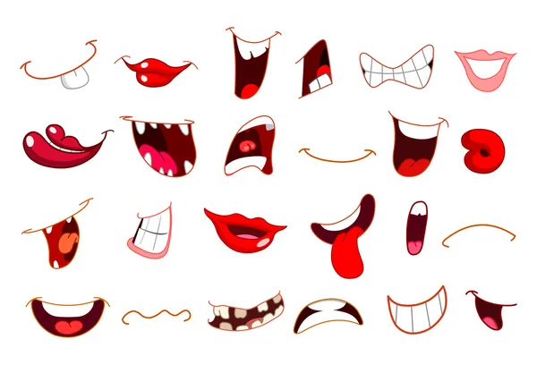 bocas caricaturas — Vector stock © yayayoyo #4310340