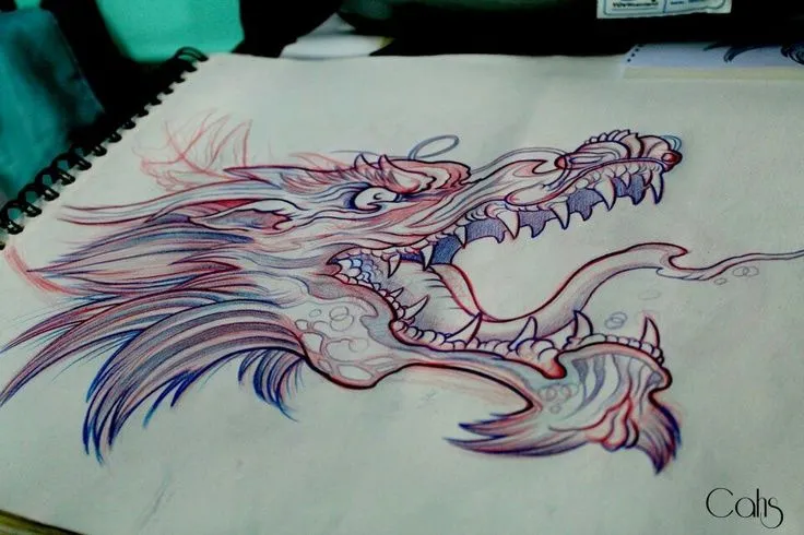 Boceto dragon japones por Bailo | Mis fotografias de tatuaje ...