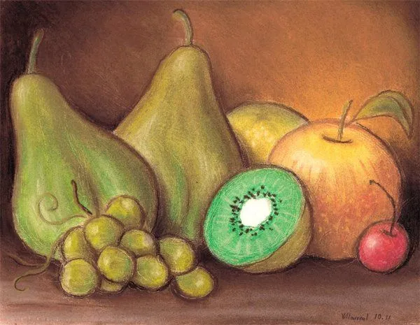 Bocetos de frutas - Imagui