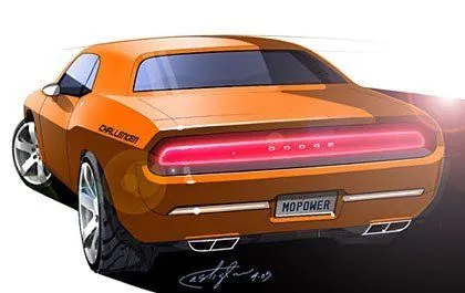 Los bocetos del Dodge Challenger