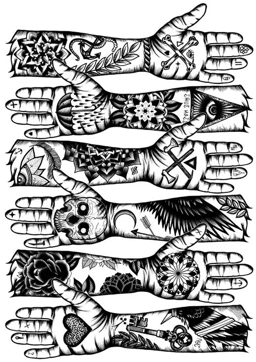 Bocetos y plantillas para tatuajes pequeños | Guía de tatuajes y ...