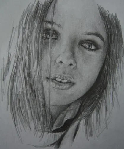 Como dibujar el rostro de una mujer a lápiz - Imagui
