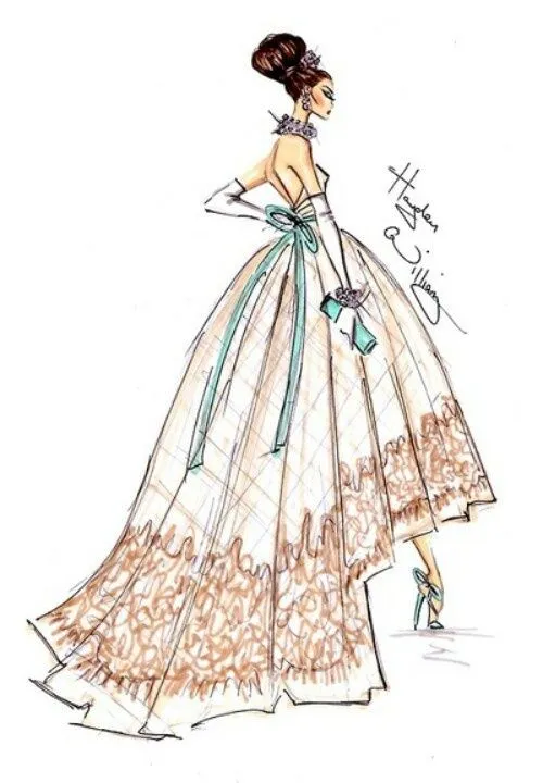 Hayden Williams fashion illustration sketch #bocetos #vestidos ...