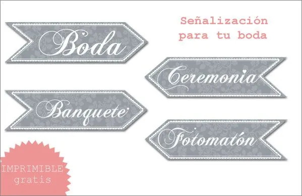 Boda Bella: Imprimibles para tu boda - ¡en español!