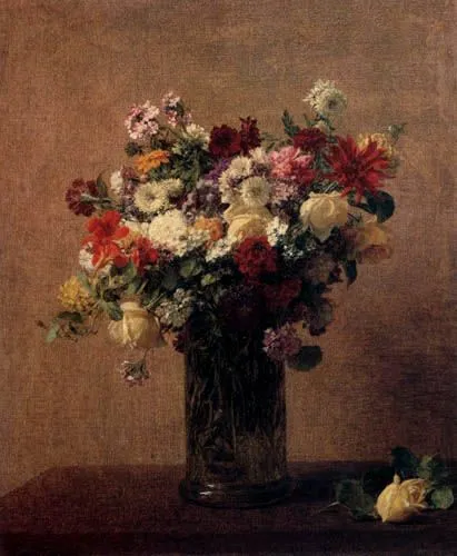 Bodegón con flores - Henri Fantin-Latour - como impresión ...